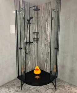 Vodas 8 Stella 1000 Frameless Hinge Door Quadrant Shower Enclosure - Black -Roman Sales 107485604 297032424821532 6750796251859334998 n 1 1