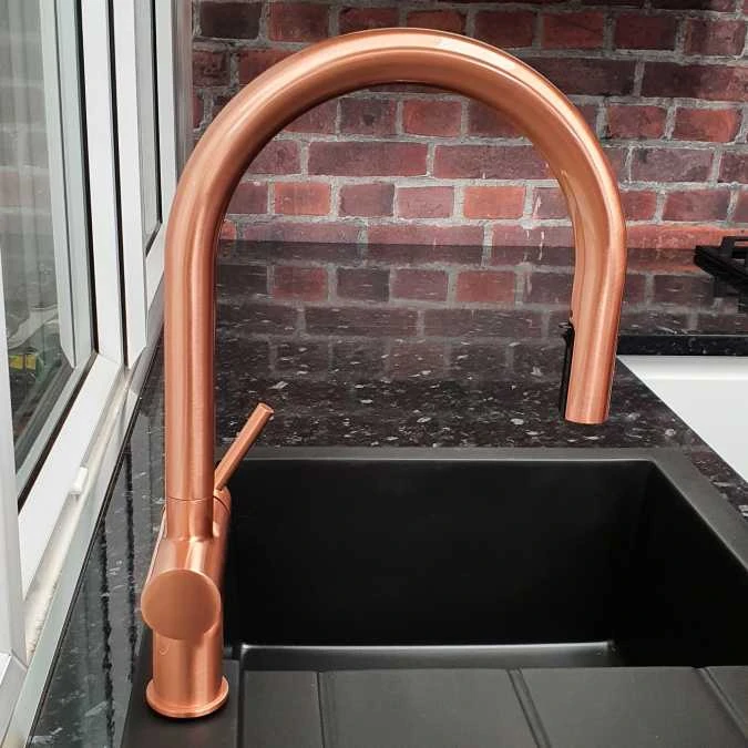 Rievaulx Copper Pull Out Kitchen Sink Mixer Tap 3 Rievaulx Copper Pull Out Kitchen Sink Mixer Tap - Image 3