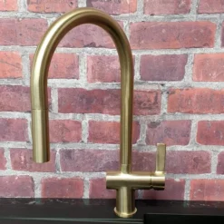Mayhill Brushed Brass Single Lever Pull Out Kitchen Tap - Tailored 7 Mayhill Brushed Brass Single Lever Pull Out Kitchen Tap - Tailored -Roman Sales 20230117 115223