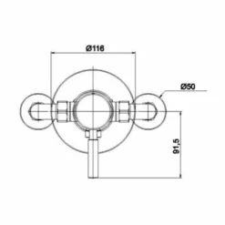 Ergo Manual Concealed Shower Valve - Single Outlet - Sagittarius 7 Ergo Manual Concealed Shower Valve - Single Outlet - Sagittarius -Roman Sales 3 8