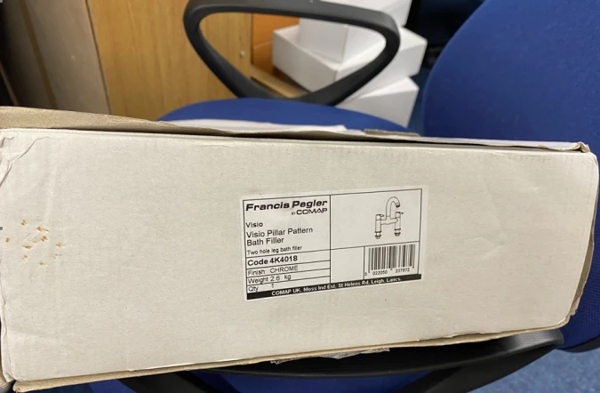 CLEARANCE Visio Bath Filler Tap Swivel Spout - Francis Pegler 2 CLEARANCE Visio Bath Filler Tap Swivel Spout - Francis Pegler - Image 2