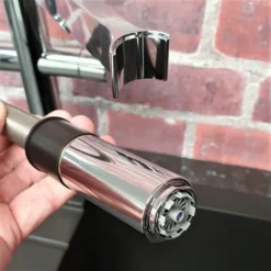 Blanco Culina - S Mini Twin Lever Pull Out Chrome Kitchen Tap - 525197 13 Blanco Culina - S Mini Twin Lever Pull Out Chrome Kitchen Tap - 525197 -Roman Sales 525197 4