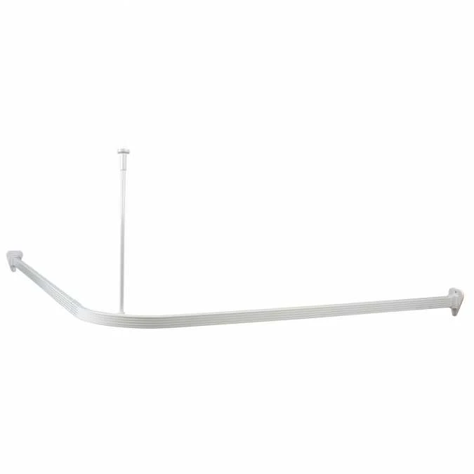 Professional Shower Curtain Tracks - Rigid (white) - Euroshowers 2 Professional Shower Curtain Tracks - Rigid (white) - Euroshowers - Image 2