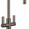 Jeroni Horizontal 2 Handle Gunmetal Kitchen Mixer Tap - Francis Pegler Comap