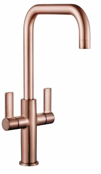 Francis Pegler Jeroni Horizontal 2 Handle Copper Kitchen Mixer Tap - Comap 1 Francis Pegler Jeroni Horizontal 2 Handle Copper Kitchen Mixer Tap - Comap