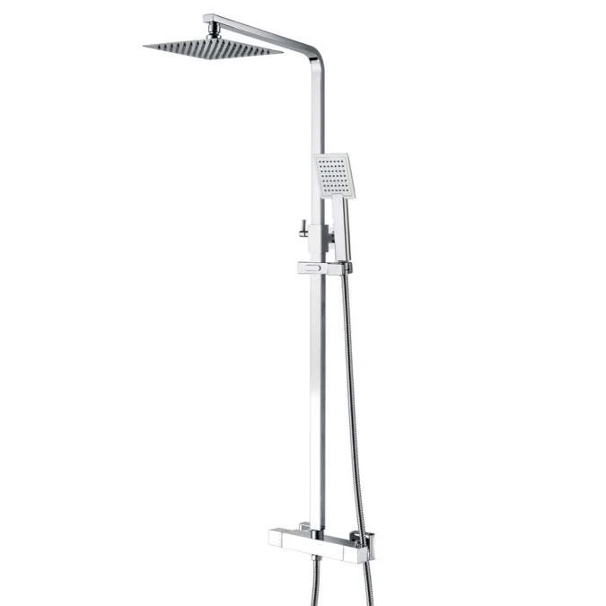 Niagara Observa Chrome Square Twin Shower Head Set 1 Niagara Observa Chrome Square Twin Shower Head Set