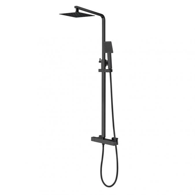 Niagara Observa Matt Black Square Twin Shower Head Set 2 Niagara Observa Matt Black Square Twin Shower Head Set - Image 2