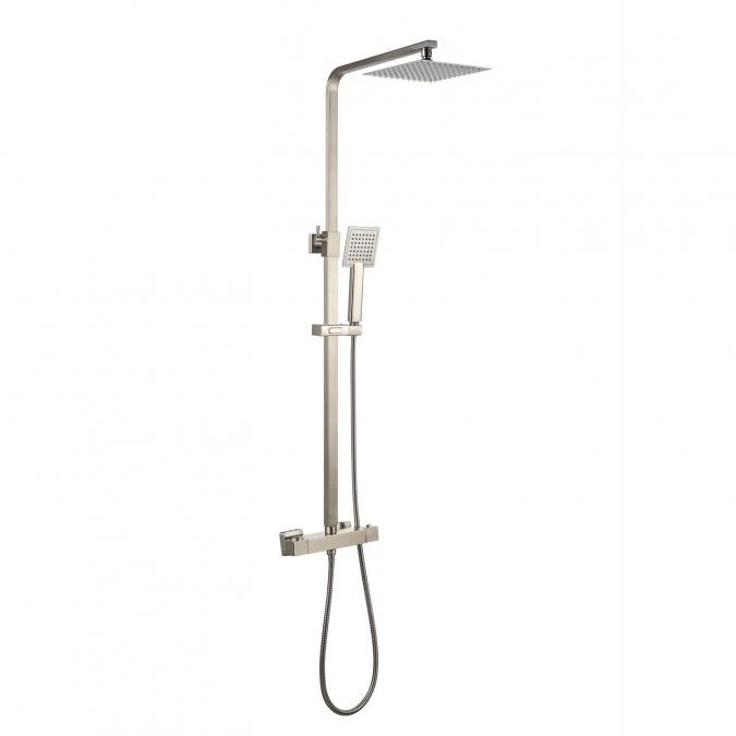 Niagara Observa Nickel Square Twin Shower Head Set 2 Niagara Observa Nickel Square Twin Shower Head Set - Image 2