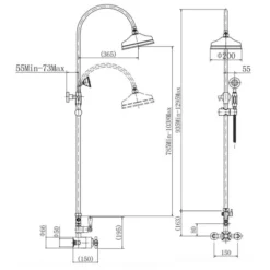 Niagara Arlington Traditional Chrome Dual Head Shower 5 Niagara Arlington Traditional Chrome Dual Head Shower -Roman Sales 9303 spec