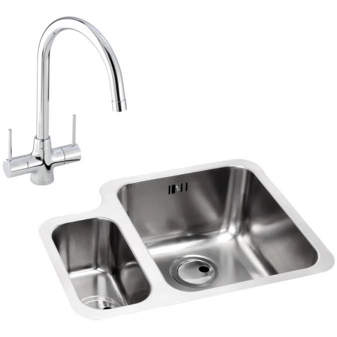 Abode Matrix 1.5 Bowl Right Hand Undermount Stainless Steel Sink & Nexa Tap Pack 1 Abode Matrix 1.5 Bowl Right Hand Undermount Stainless Steel Sink & Nexa Tap Pack