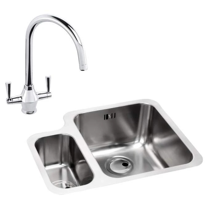 Abode Matrix 1.5 Bowl Right Hand Undermount Stainless Steel Sink & Astral Tap Pack 1 Abode Matrix 1.5 Bowl Right Hand Undermount Stainless Steel Sink & Astral Tap Pack