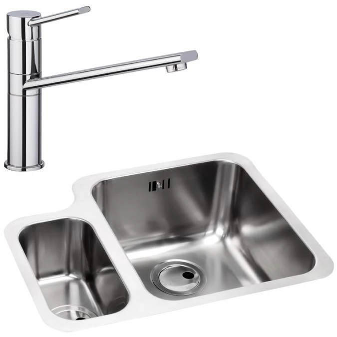 Abode Matrix 1.5 Bowl Right Hand Undermount Stainless Steel Sink & Specto Tap Pack 1 Abode Matrix 1.5 Bowl Right Hand Undermount Stainless Steel Sink & Specto Tap Pack