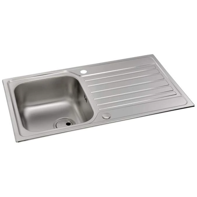 Abode Connekt 1 Bowl Inset Stainless Steel Kitchen Sink & Atlas Tap 3 Abode Connekt 1 Bowl Inset Stainless Steel Kitchen Sink & Atlas Tap - Image 3
