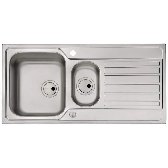 Abode Connekt 1.5 Bowl Inset Stainless Steel Kitchen Sink & Specto Tap 2 Abode Connekt 1.5 Bowl Inset Stainless Steel Kitchen Sink & Specto Tap - Image 2