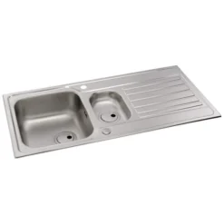 Abode Connekt 1.5 Bowl Inset Stainless Steel Kitchen Sink & Specto Tap 7 Abode Connekt 1.5 Bowl Inset Stainless Steel Kitchen Sink & Specto Tap -Roman Sales ABDP0048 Cut Out 3