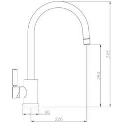 Abode Trydent 1 Bowl Inset Stainless Steel Sink & Atlas Tap Pack 11 Abode Trydent 1 Bowl Inset Stainless Steel Sink & Atlas Tap Pack -Roman Sales AT1092 LD 5