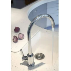 Abode Connekt 1 Bowl Inset Stainless Steel Kitchen Sink & Atlas Tap 11 Abode Connekt 1 Bowl Inset Stainless Steel Kitchen Sink & Atlas Tap -Roman Sales AT1092 Lifestyle