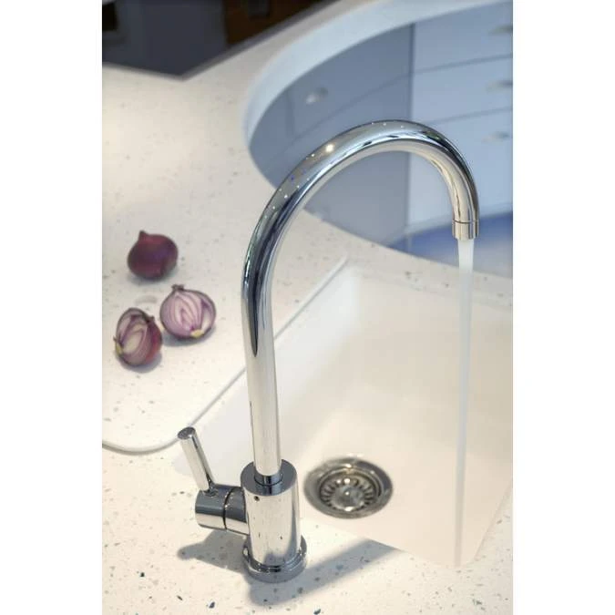 Abode Trydent 1.5 Bowl Inset Stainless Steel Sink & Atlas Tap Pack 5 Abode Trydent 1.5 Bowl Inset Stainless Steel Sink & Atlas Tap Pack - Image 5