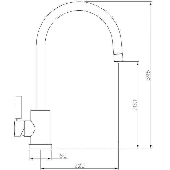 Abode Connekt 1.5 Bowl Inset Stainless Steel Kitchen Sink & Atlas Tap 6 Abode Connekt 1.5 Bowl Inset Stainless Steel Kitchen Sink & Atlas Tap - Image 6