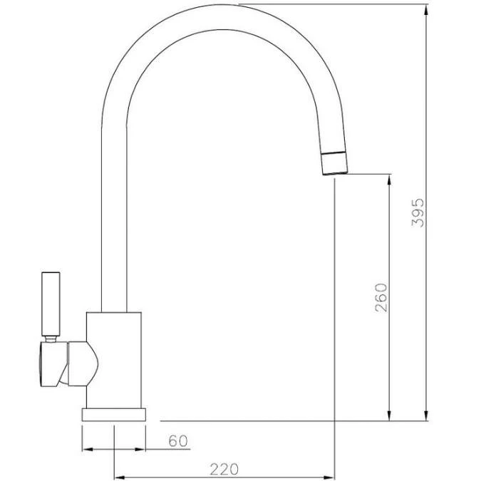 Abode Connekt 1 Bowl Inset Stainless Steel Kitchen Sink & Atlas Tap 7 Abode Connekt 1 Bowl Inset Stainless Steel Kitchen Sink & Atlas Tap - Image 7