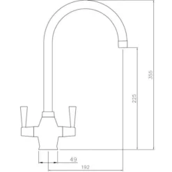 Abode Matrix 1.5 Bowl Left Hand Undermount Stainless Steel Sink & Astral Tap Pack 15 Abode Matrix 1.5 Bowl Left Hand Undermount Stainless Steel Sink & Astral Tap Pack -Roman Sales AT1156 LD