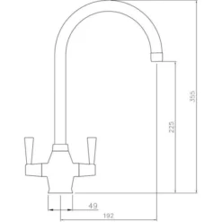 Abode Matrix 1.5 Bowl Right Hand Undermount Stainless Steel Sink & Astral Tap Pack 15 Abode Matrix 1.5 Bowl Right Hand Undermount Stainless Steel Sink & Astral Tap Pack -Roman Sales AT1156 LD 1