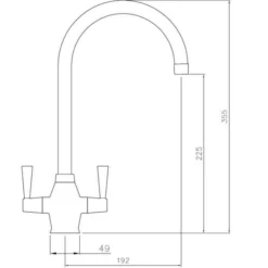 Abode Neron 1 Bowl Inset Stainless Steel Sink & Astral Tap Pack -Roman Sales AT1156 LD 3