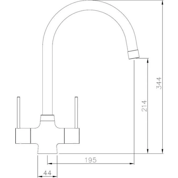 Abode Matrix 1.5 Bowl Right Hand Undermount Stainless Steel Sink & Nexa Tap Pack 8 Abode Matrix 1.5 Bowl Right Hand Undermount Stainless Steel Sink & Nexa Tap Pack - Image 8