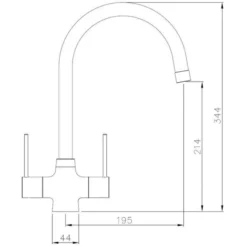 Abode Neron 1 Bowl Inset Stainless Steel Sink & Nexa Tap Pack -Roman Sales AT1222 LD 3