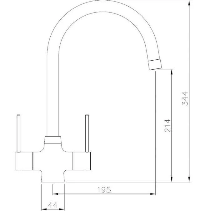 Abode Connekt 1.5 Bowl Inset Stainless Steel Kitchen Sink & Nexa Tap 6 Abode Connekt 1.5 Bowl Inset Stainless Steel Kitchen Sink & Nexa Tap - Image 6