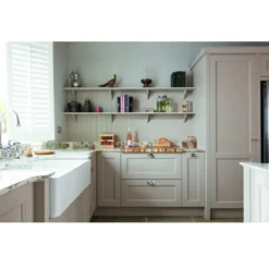 Abode Provincial Large 2 Bowl Undermount Kitchen Sink - White 6 Abode Provincial Large 2 Bowl Undermount Kitchen Sink - White -Roman Sales AW1021 Lifestyle