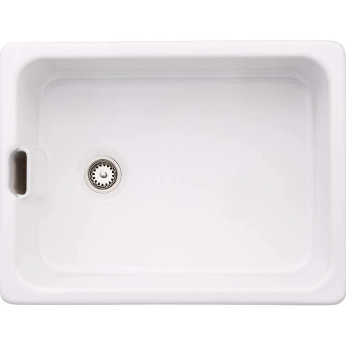 Abode New Belfast 1 Bowl Undermount Sink - White 1 Abode New Belfast 1 Bowl Undermount Sink - White