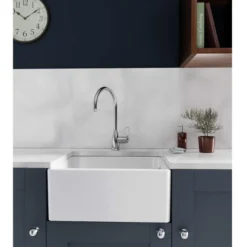 Abode New Belfast 1 Bowl Undermount Sink - White 6 Abode New Belfast 1 Bowl Undermount Sink - White -Roman Sales AW1022 Lifestyle