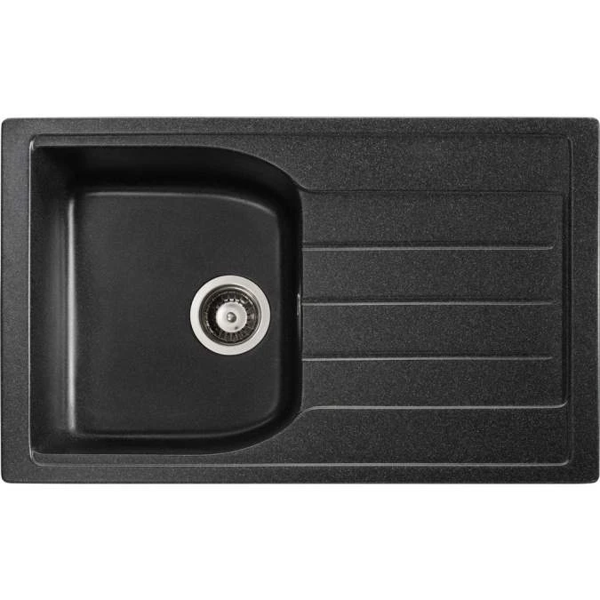 Abode Oriel 1 Bowl Inset Black Granite Kitchen Sink & Atlas Tap Pack 3 Abode Oriel 1 Bowl Inset Black Granite Kitchen Sink & Atlas Tap Pack - Image 3