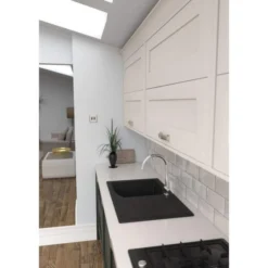 Abode Oriel 1 Bowl Inset Black Granite Kitchen Sink & Atlas Tap Pack 13 Abode Oriel 1 Bowl Inset Black Granite Kitchen Sink & Atlas Tap Pack -Roman Sales AW3112 Lifestyle 2