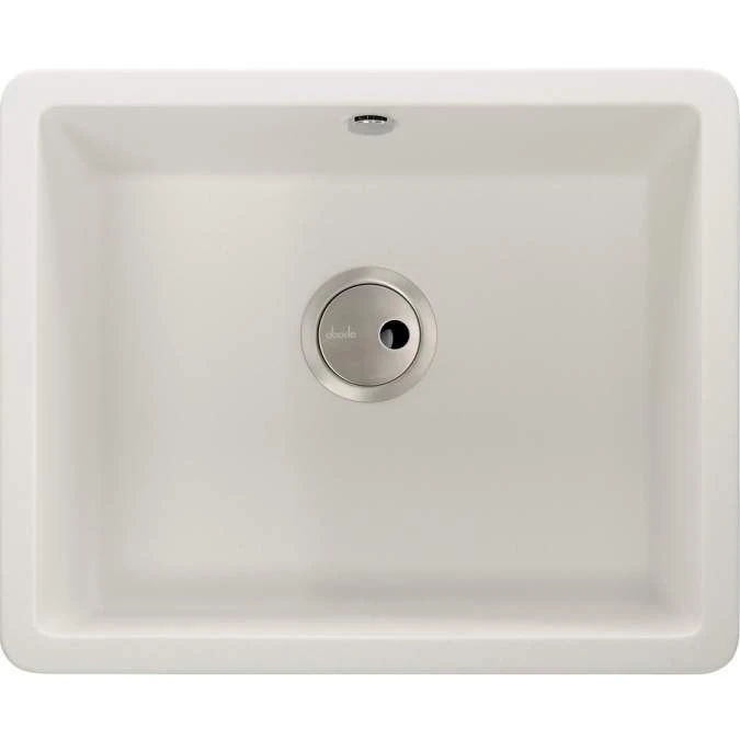 Abode Matrix Square GR15 Large 1 Bowl Granite Inset / Undermount Kitchen Sink - White 1 Abode Matrix Square GR15 Large 1 Bowl Granite Inset / Undermount Kitchen Sink - White