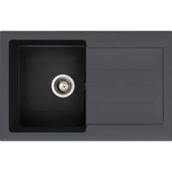 Abode Xcite 1 Bowl Inset Black Metallic Kitchen Sink & Astral Tap Pack 10 Abode Xcite 1 Bowl Inset Black Metallic Kitchen Sink & Astral Tap Pack -Roman Sales AW3168 CO 1