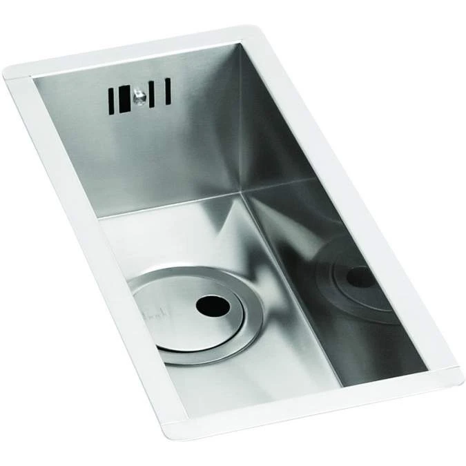 Abode Matrix R0 Square 0.5 Bowl Undermount Kitchen Sink - Stainless Steel 160mm 2 Abode Matrix R0 Square 0.5 Bowl Undermount Kitchen Sink - Stainless Steel 160mm - Image 2