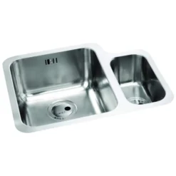 Abode Matrix 1.5 Bowl Left Hand Undermount Stainless Steel Sink & Astral Tap Pack 11 Abode Matrix 1.5 Bowl Left Hand Undermount Stainless Steel Sink & Astral Tap Pack -Roman Sales AW5017 CO2