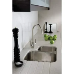 Abode Matrix 1.5 Bowl Right Hand Undermount Stainless Steel Sink & Specto Tap Pack 11 Abode Matrix 1.5 Bowl Right Hand Undermount Stainless Steel Sink & Specto Tap Pack -Roman Sales AW5017 Lifestyle 6