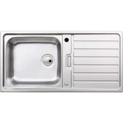 Abode Neron 1 Bowl Inset Stainless Steel Sink & Nexa Tap Pack -Roman Sales AW5112 CO 3
