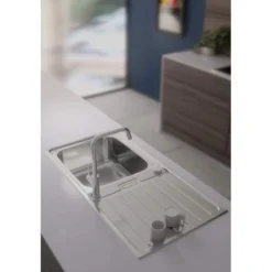 Abode Neron 1 Bowl Inset Stainless Steel Sink & Nexa Tap Pack -Roman Sales AW5112 Lifestyle 3