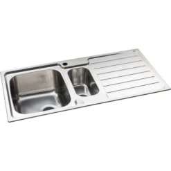Abode Neron 1.5 Bowl Inset Stainless Steel Sink & Specto Tap Pack 9 Abode Neron 1.5 Bowl Inset Stainless Steel Sink & Specto Tap Pack -Roman Sales AW5113 CO2 4