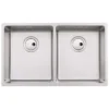 Abode Matrix R15 2 Bowl Undermount / Inset Kitchen Sink - Stainless Steel 700mm