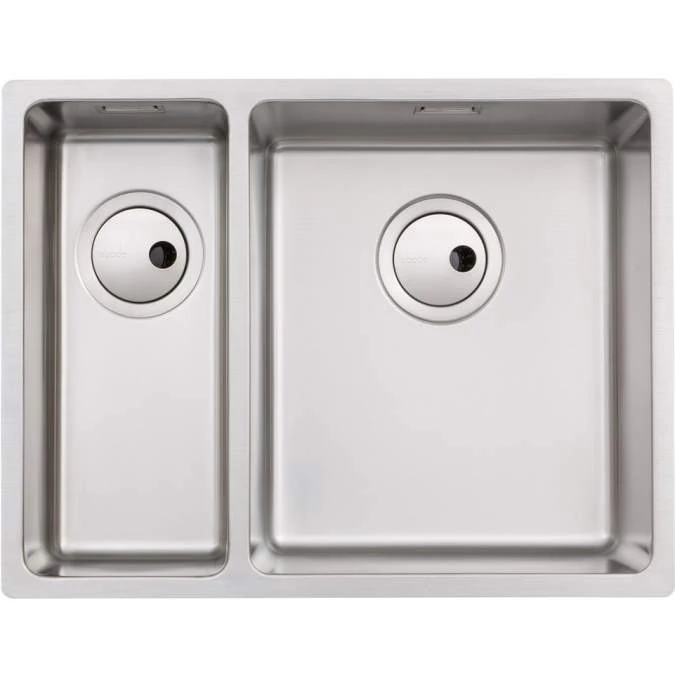 Abode Matrix R15 1.5 Bowl Right Hand Undermount / Inset Kitchen Sink - Stainless Steel 1 Abode Matrix R15 1.5 Bowl Right Hand Undermount / Inset Kitchen Sink - Stainless Steel