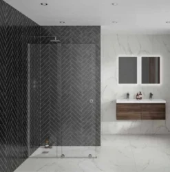 1200mm Sliding Wetroom Screen - Rolla 8 By Aquadart 8 1200mm Sliding Wetroom Screen - Rolla 8 By Aquadart -Roman Sales Aquadart rolla8 wetroom glass 4