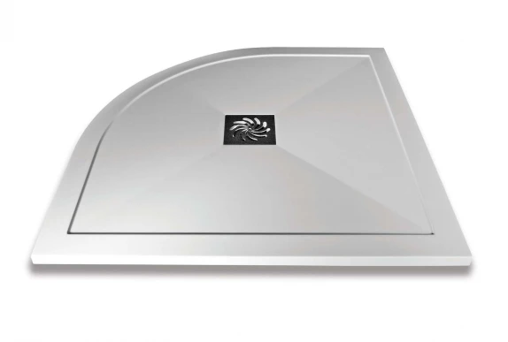 Aquaglass+ Sphere 1000x1000mm One Door Black Glass Quadrant Shower Enclosure 2 Aquaglass+ Sphere 1000x1000mm One Door Black Glass Quadrant Shower Enclosure - Image 2