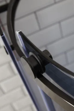 Aquaglass+ Sphere 900x900mm One Door Black Glass Quadrant Shower Enclosure 10 Aquaglass+ Sphere 900x900mm One Door Black Glass Quadrant Shower Enclosure -Roman Sales Aquaglass Sphere Tinted 1 Door Offset Quad Image 2 1