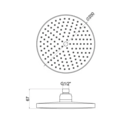 Round Shower Pack 4 - Allier Dual Outlet Shower Valve & Riser Rail With Rainfall Shower 8 Round Shower Pack 4 - Allier Dual Outlet Shower Valve & Riser Rail With Rainfall Shower -Roman Sales Astro Shower Pack 4 Shower Head Tech