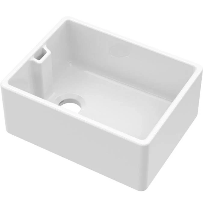 NUIE Belfast Fireclay Sink 595 X 455 X 254mm 1 NUIE Belfast Fireclay Sink 595 X 455 X 254mm